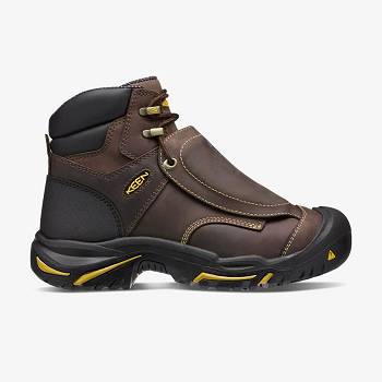 KEEN Mt Vernon 6" Met (Steel Toe) - Hnede Pracovne Cizmy Panske, K0240SK